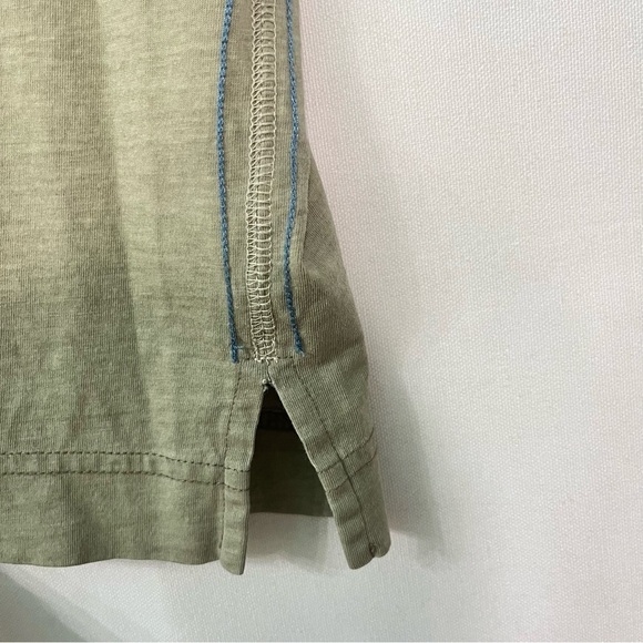 Tommy Bahama polo shirt L large Light green 100% Cotton Mens Raw edge collar - Picture 4 of 8